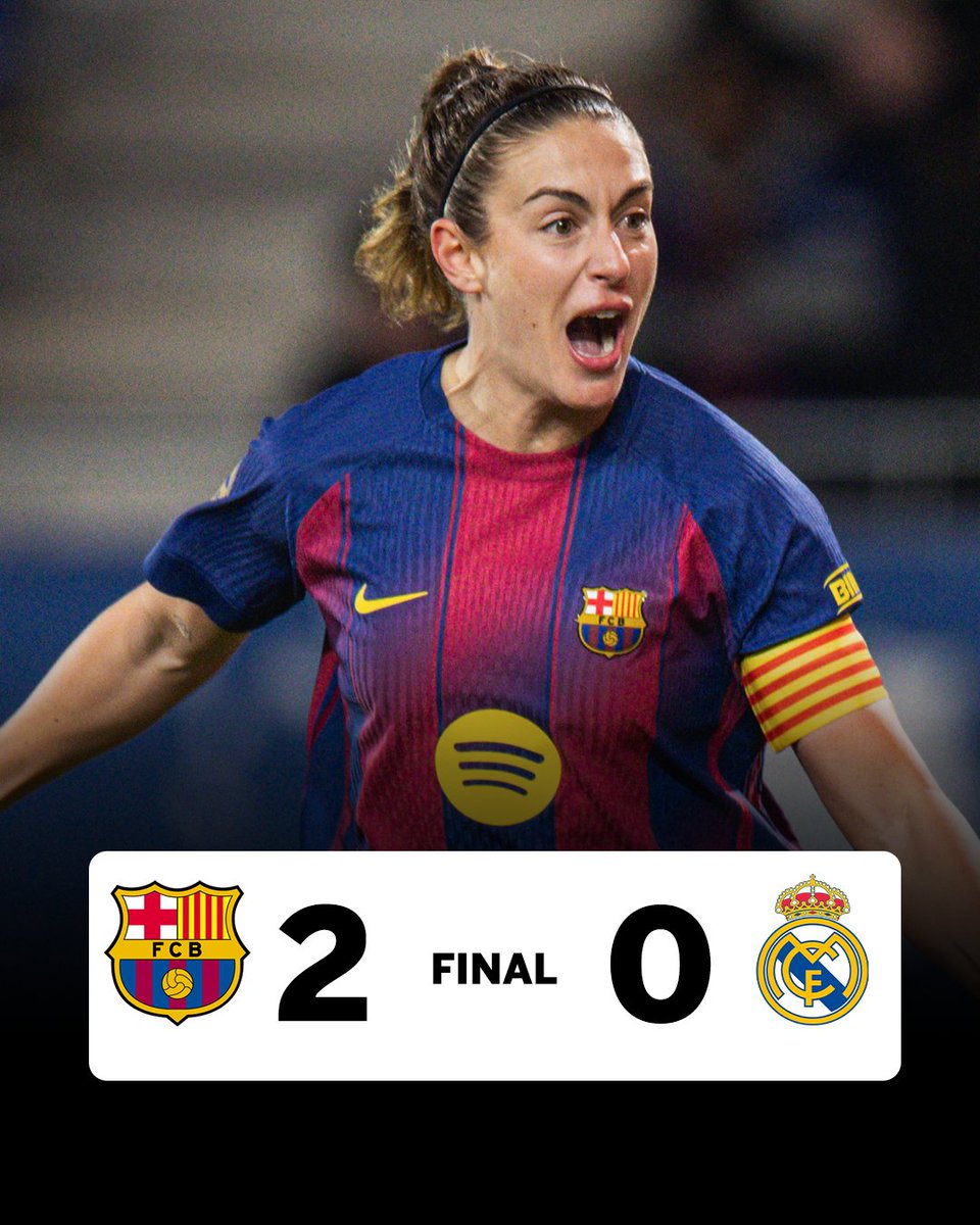 ESPNFC's tweet photo. BARCELONA WIN EL CLÁSICO IN THE SPANISH SUPERCOPA FEMENIL 👏 https://t.co/KTKaoWrGZN