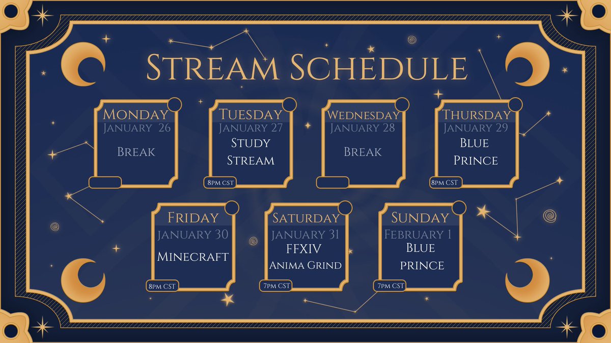 Ash_Star99's tweet photo. I finally have made a new schedule… last time I made a schedule I had to have my gallbladder removed which made the whole schedule kinda null and void……

LETS HOPE THAT DOESNT HAPPEN AGAIN!!

STREAM SCHEDULE TIME!! https://t.co/j9anphzaNq