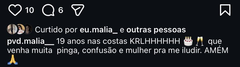 Juro que é meu ultimo post sobre o meu aniversário (ou não kkk) mas o meu melhor post foi o do pvd Kkaakakak🤗