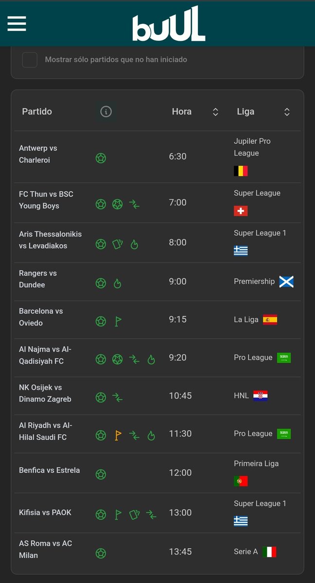 ⚽️Todos estos partidos del domingo llegan con tendencia de +1.5 goles 👀