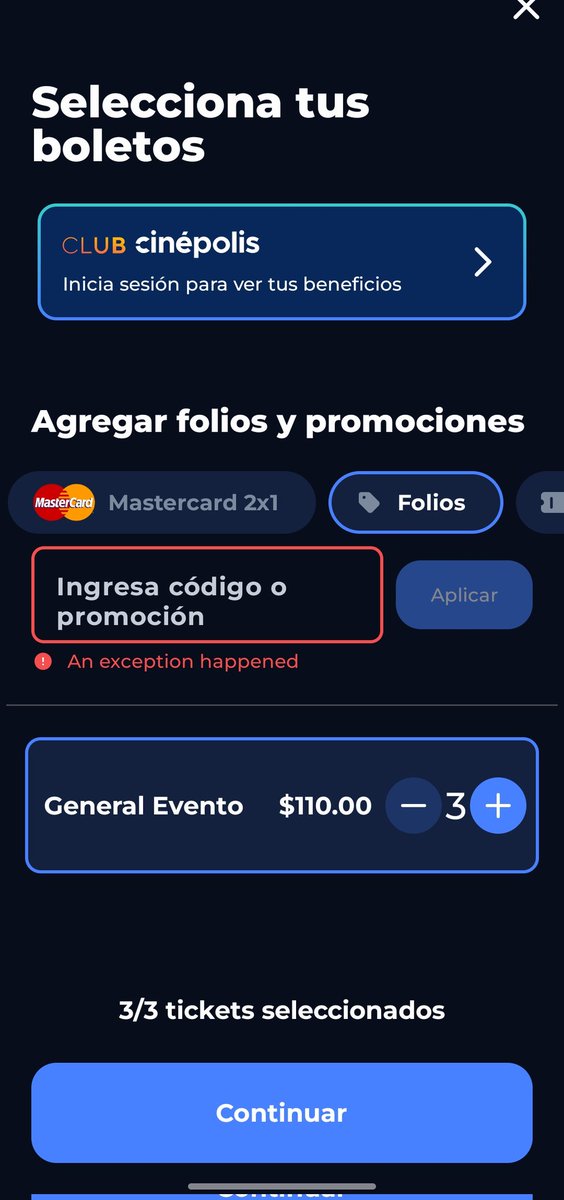 Vectorisbackin1's tweet photo. @AyudaCinepolis Ya lo intenté desde la página y app. https://t.co/541CHHrKpb