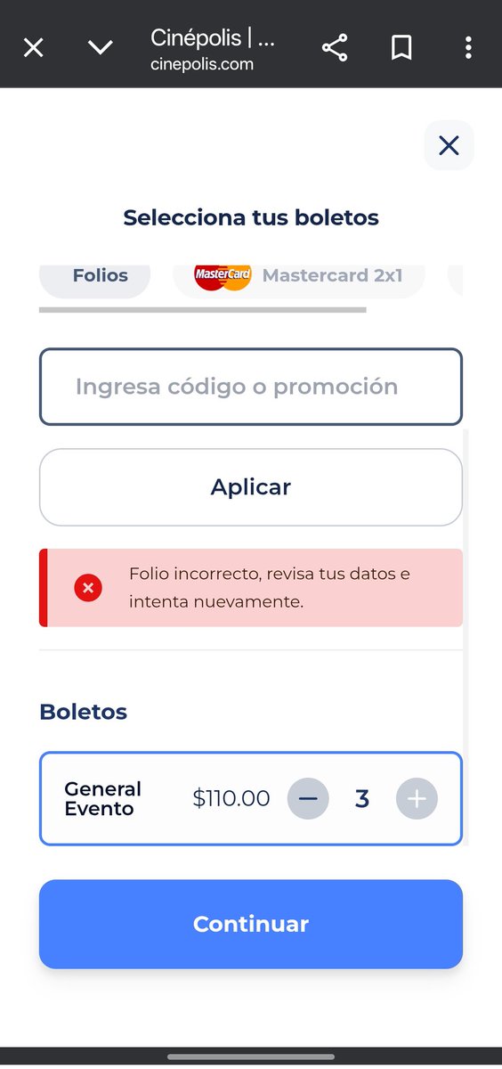 Vectorisbackin1's tweet photo. @AyudaCinepolis Ya lo intenté desde la página y app. https://t.co/541CHHrKpb