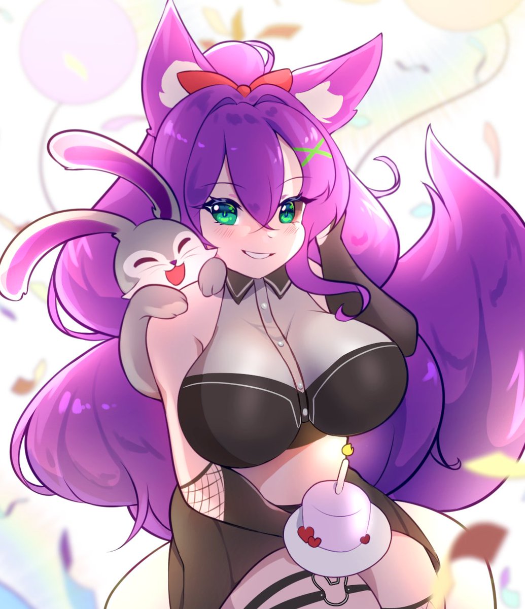 Zigzag_alx's tweet photo. BDAY STREAM IN 1HR!!
Lots of game with friends!🥰💜 
Come hang with your bunny boy and his wolf girl
https://t.co/vCbeGEEJM0 
#ZigzagSketch #SteamySophy 
🎨: @sencesaregone_ &amp; @econekokun https://t.co/FF1sBqLWBu