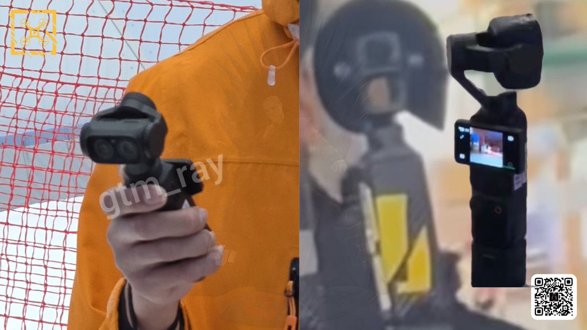 Quadro_News's tweet image. 👉Something tells me that it wasn't the @DJIGlobal  Pocket 4 Pro on the slopes of Shenzhen, but their main competitor, @insta360 🤭My small comparison
#osmopocket4 #insta360