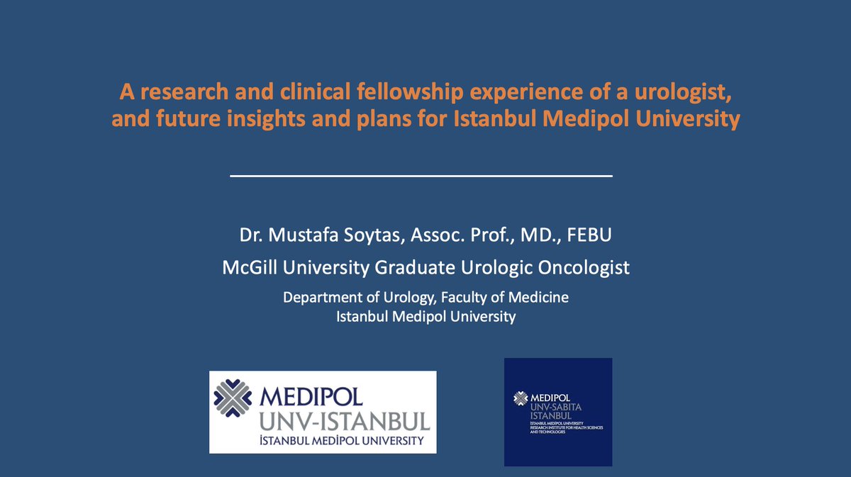 mustafa_soytas's tweet photo. Bu hafta yaklaşık 4 yıllık yurtdışı kanser research/araştırma ve klinik deneyimlerimi ve @medipolsabita ile @medipolunv için geleceğe yönelik öngörülerimi ve planlarımı paylaşmak benim için büyük bir zevkti. Bu muhteşem organizasyona davet edildiğim için, @medipolsabita direktörü Emrah Eroğlu'na ve harika ekibine teşekkür ederim.

It was a pleasure for me to attend and present on the wet lab research and clinical experience of a surgeon, and to share future insights and plans for @medipolsabita , @medipolunv @medipolsaglik . Thanks for being invited to this amazing organization, the director of SABITA, Emrah Eroglu, and his great team.
#SABITRENDs
@medipolint