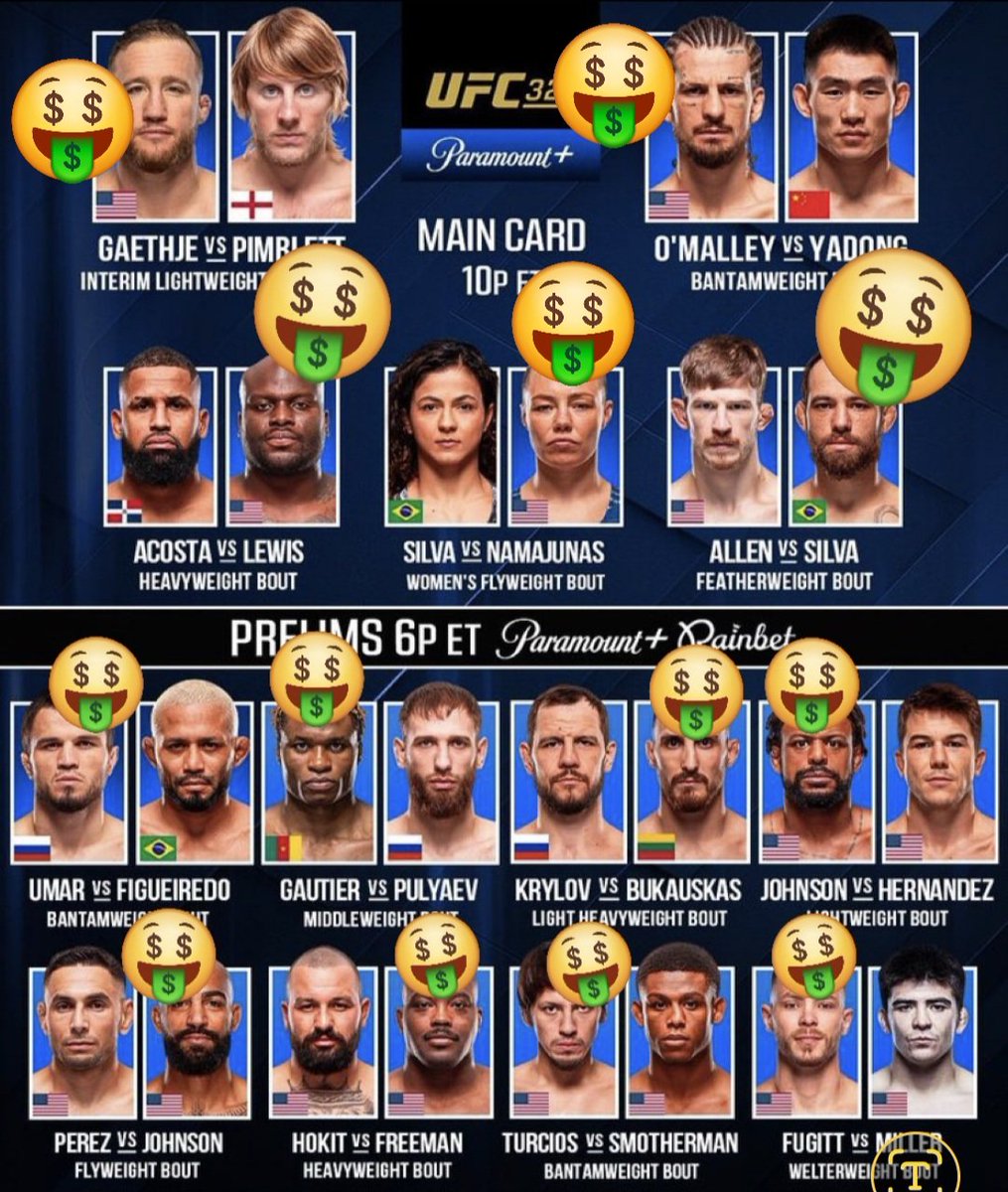 #UFC324 I just have to bet on Justin to KO Paddy in 2nd, if not first.  PADDY YOU WIN AND ILL NEVER BET AGAINST YOU AGAIN! BTW no funny eye pokes,head butts,fence grabs or nut shots.