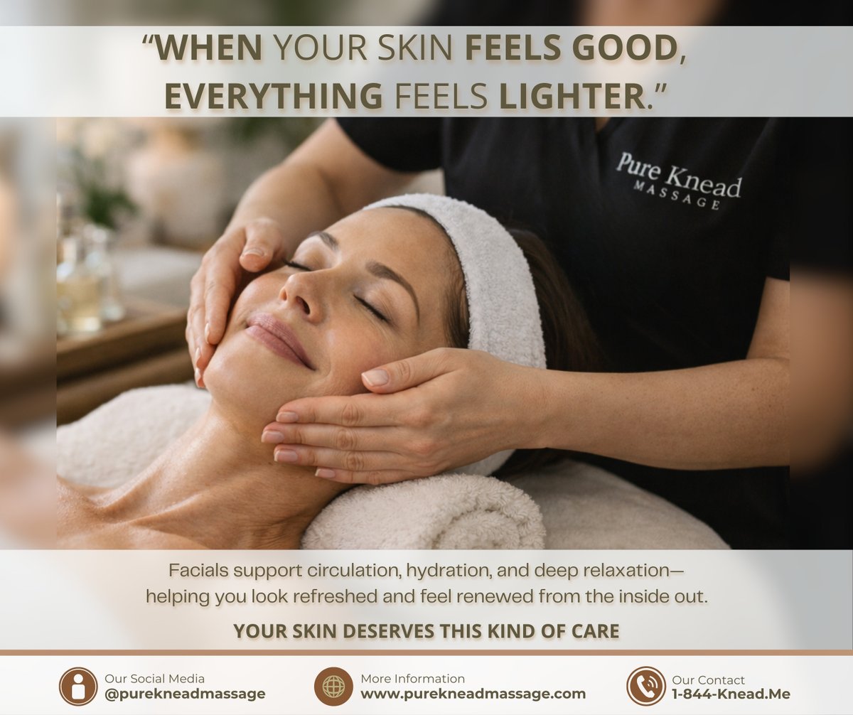 When your skin feels good, everything feels lighter. Facials support circulation, hydration, and deep relaxation—helping you look refreshed and feel renewed from the inside out. Care for your skin like it matters.

#FacialCare #SkinWellness #SelfCare #GlowFromWithin