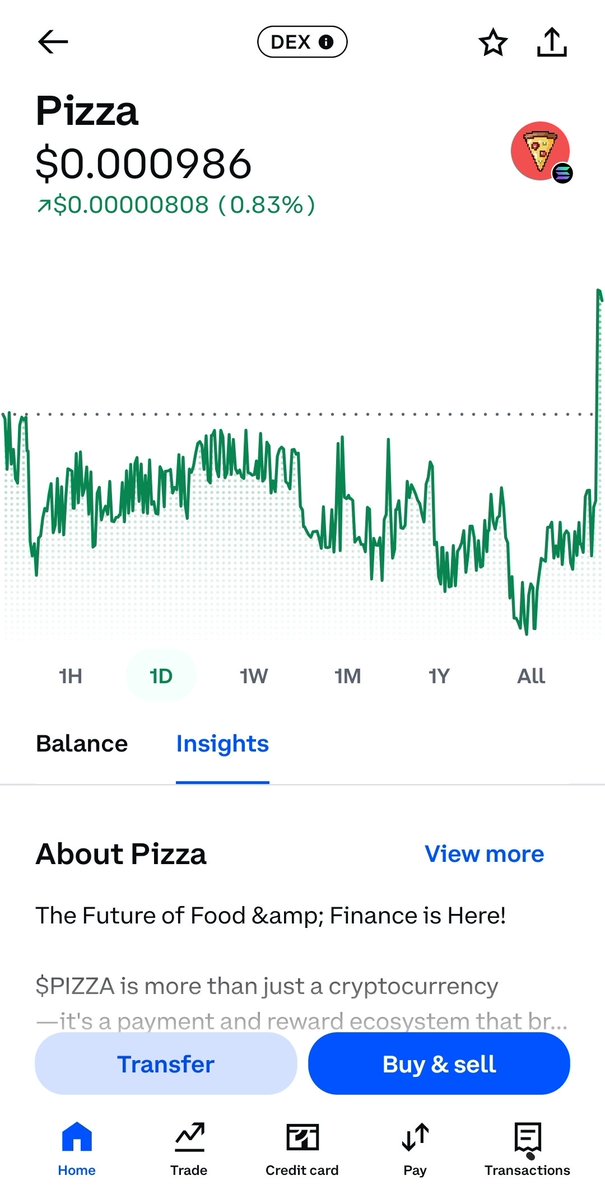 $Pizza just hit @Coinbase! 🍕

Not hype. Access. Your favorite slice is 2 clicks away—tap, buy, own. No gatekeepers, no noise. From cravings to conviction, everyday people finally have a seat at the table.

⚡ Easy to buy &amp; hold 🧠 Hard to ignore

Own the slice

#Solana $SOL $BTC