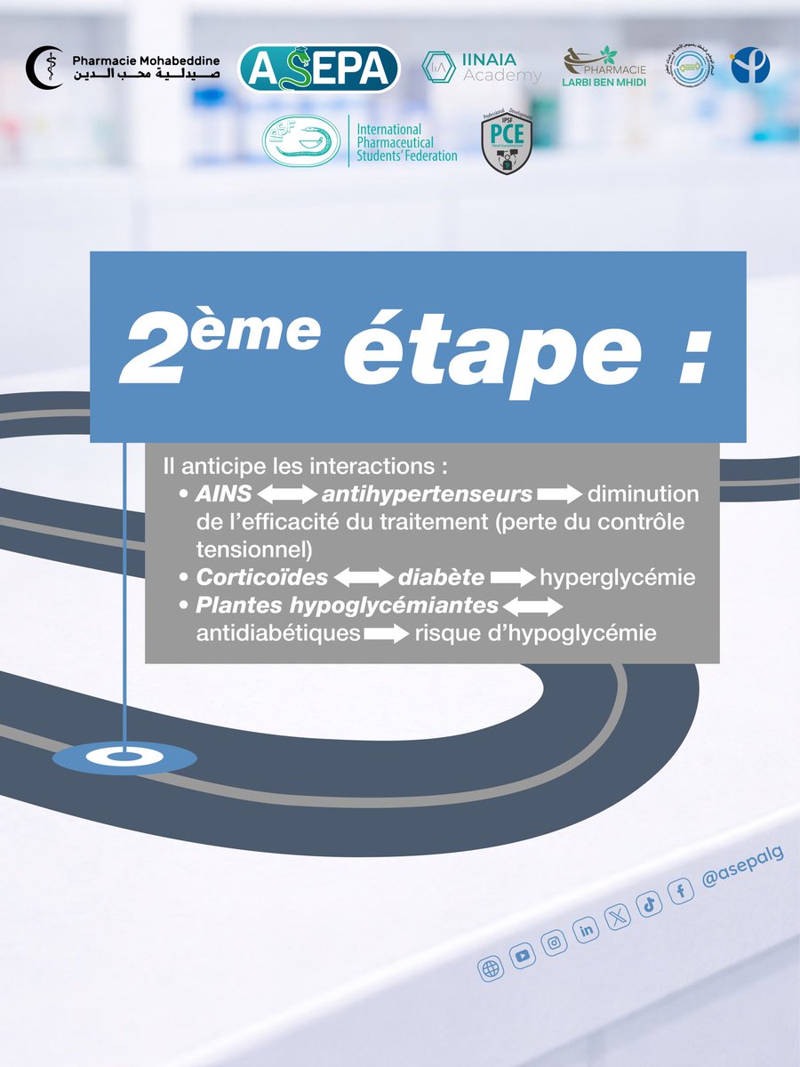 asepalg's tweet photo. Une simple question peut tout changer. 💊 
Chez le patient chronique, l’automédication n’est jamais anodine. Le pharmacien est en première ligne pour détecter les risques, prévenir les interactions et sécuriser la prise en charge. https://t.co/nQBbtAbktm