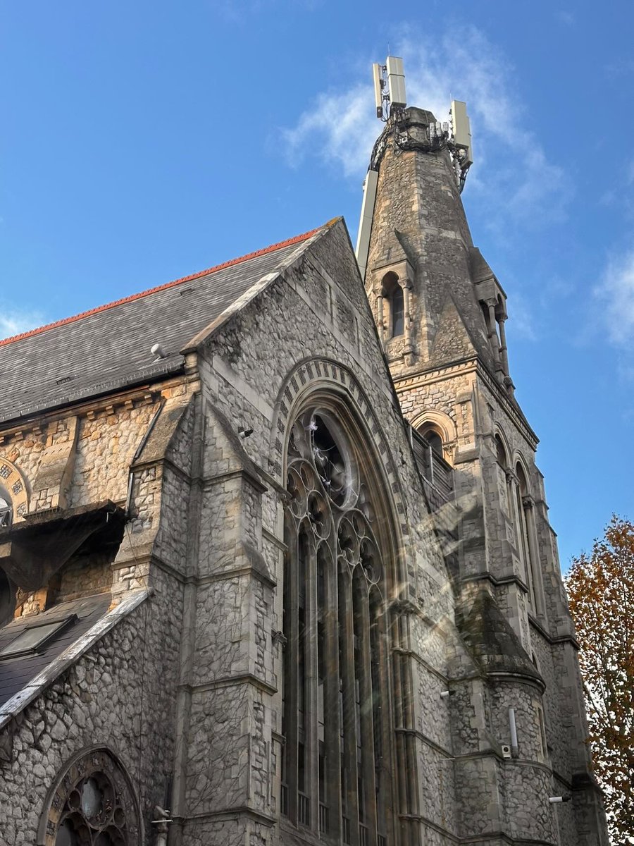 AlpacaAurelius's tweet image. 5G tower on an old church spire sums up the downfall of society