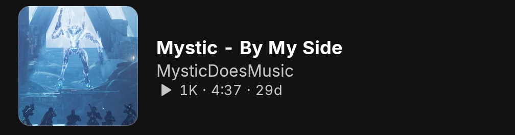 First track to hit 1k streams <3