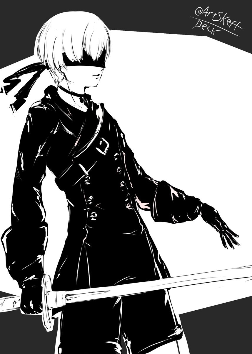 9S sketch 

#NieRAutomata #NieR