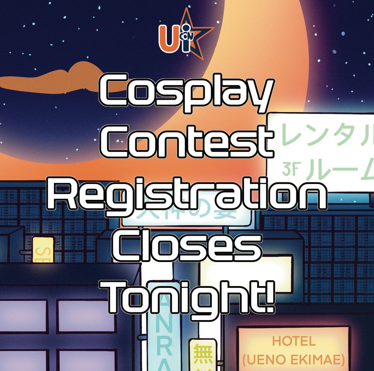 Cosplay Contest registration is closing tonight! If you want to compete, be sure to submit your registration for the contest today! Sign up here:
ui-con.org/events-and-inf…