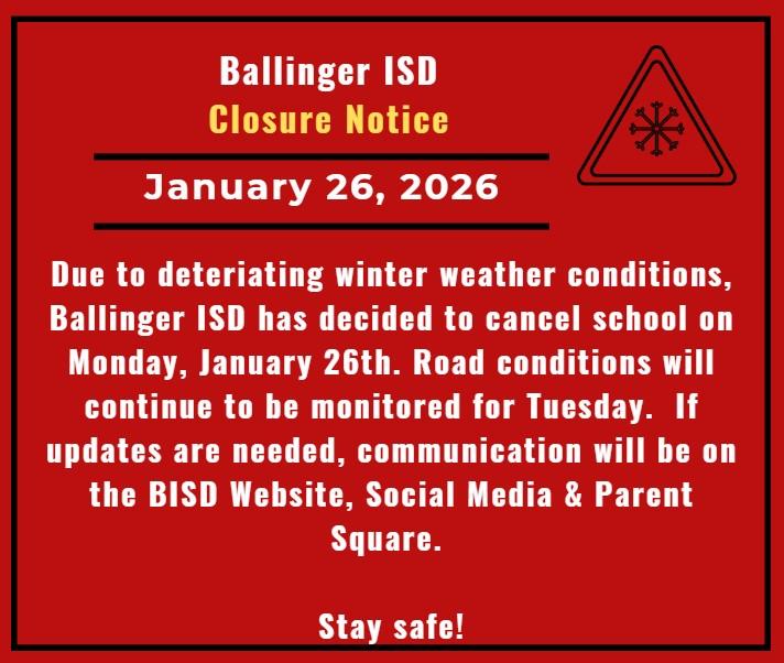 Ballinger ISD tweet media