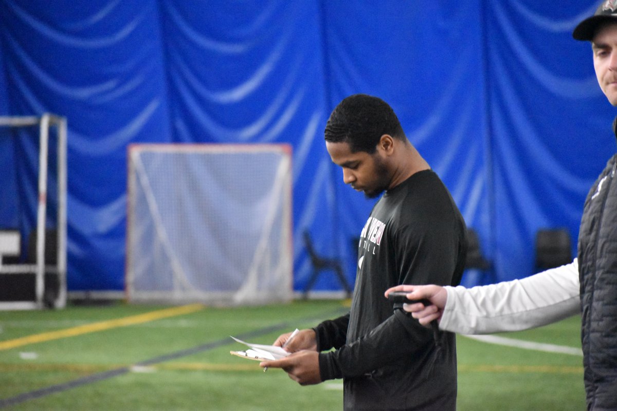 PRZVicCastillo's tweet photo. Big thanks to Lock Haven’s Darryl Pollard for coming through. 

He’s got a bright future coaching DBs, many prospects praised Pollard post camp. Always welcomed back! @LHU_Football @Coach_Derasmo https://t.co/YCNgnSCZbr