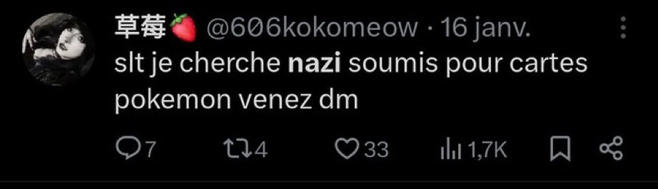 ?? Bref La meuf s’est foutu 2-3 piercing sur la gueule et elle croit maintenant être une personne d’un groupe stigmatisé qu’elle peut parler sur les personnes racisés en tant que blanche. Hilarant. Le fait qu’elle est parlé de ça que parce qu’elle relie ça à BTS. Conne du village