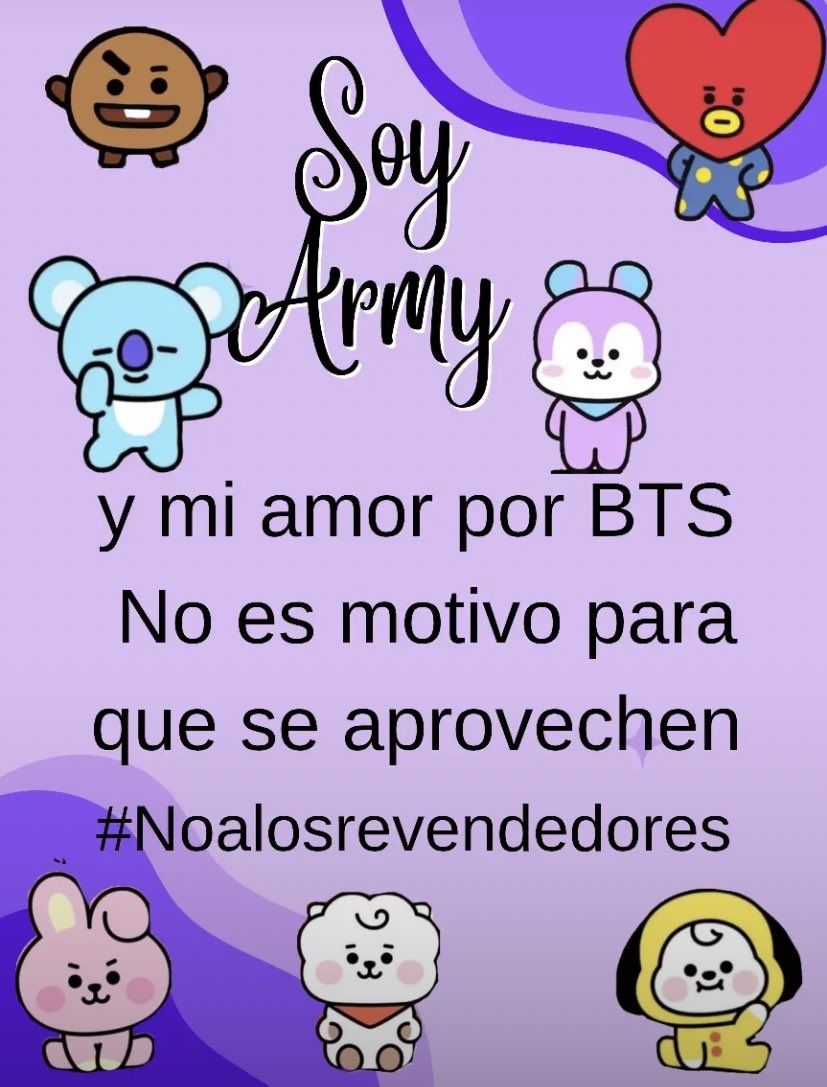 y recuerden ☝🏻

#NoALaReventaBTSMEXICO 
#BTS_WORLDTOUR_MEXICOCITY 
#ArmyContraLaReventa 
#TICKETMASTERNOCUMPLE 
#ARMYNoCompraReventa 
#BTS_WORLDTOUR_ARIRANG
