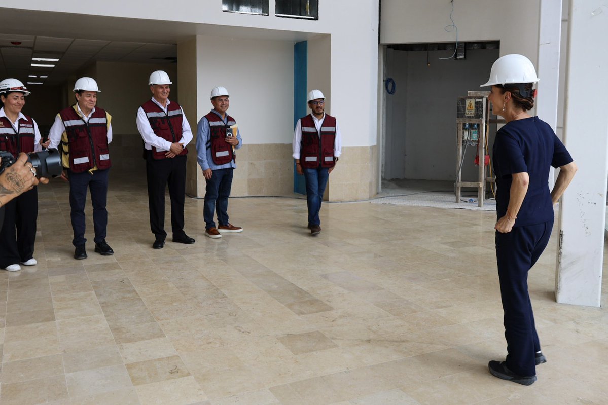Bienvenida a Tamaulipas, Presidenta Dra. Claudia Sheinbaum Pardo <a href="/Claudiashein/">Claudia Sheinbaum Pardo</a>. Es un honor recibirla en el puerto tropical, donde realizamos un recorrido de supervisión por el Hospital del <a href="/ISSSTE_mx/">ISSSTE</a>, reafirmando nuestro compromiso con la salud y el bienestar de las y los