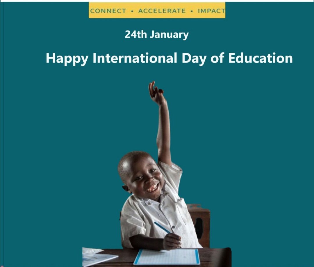 Happy day to  you all who decided to transform and impact impact communities and lives through education 
To all our lecturers , teachers ,Students and all children
Happy International Day of Education 
24th of January 
#Happyday