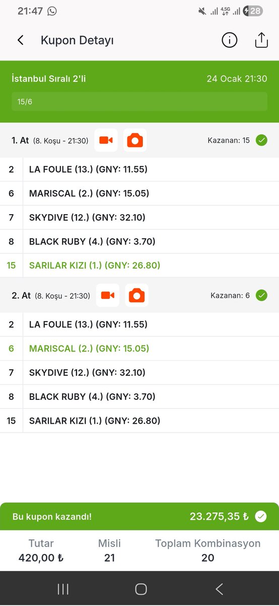 REKOR İKİLİ 1108 LİRA TEMİZ 😎