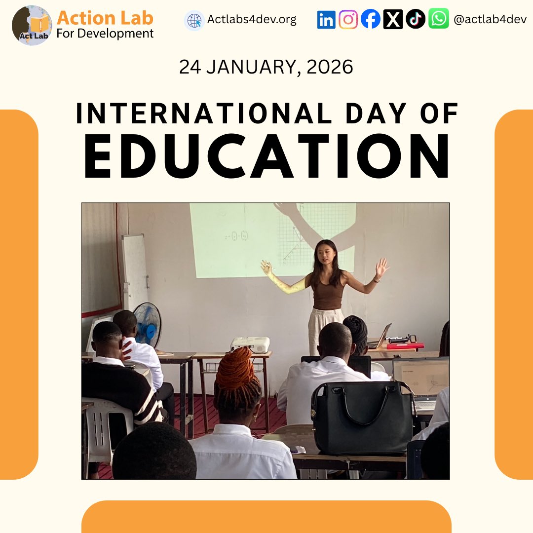 Did you know that today is #InternationalEducationDay? 
Here at ACTLAB, education is central to our mission: From our Tobby Vision Computers scheme (TAG), to our countless workshops in both Canada and Cameroon, we are committed to empowering individuals through education.