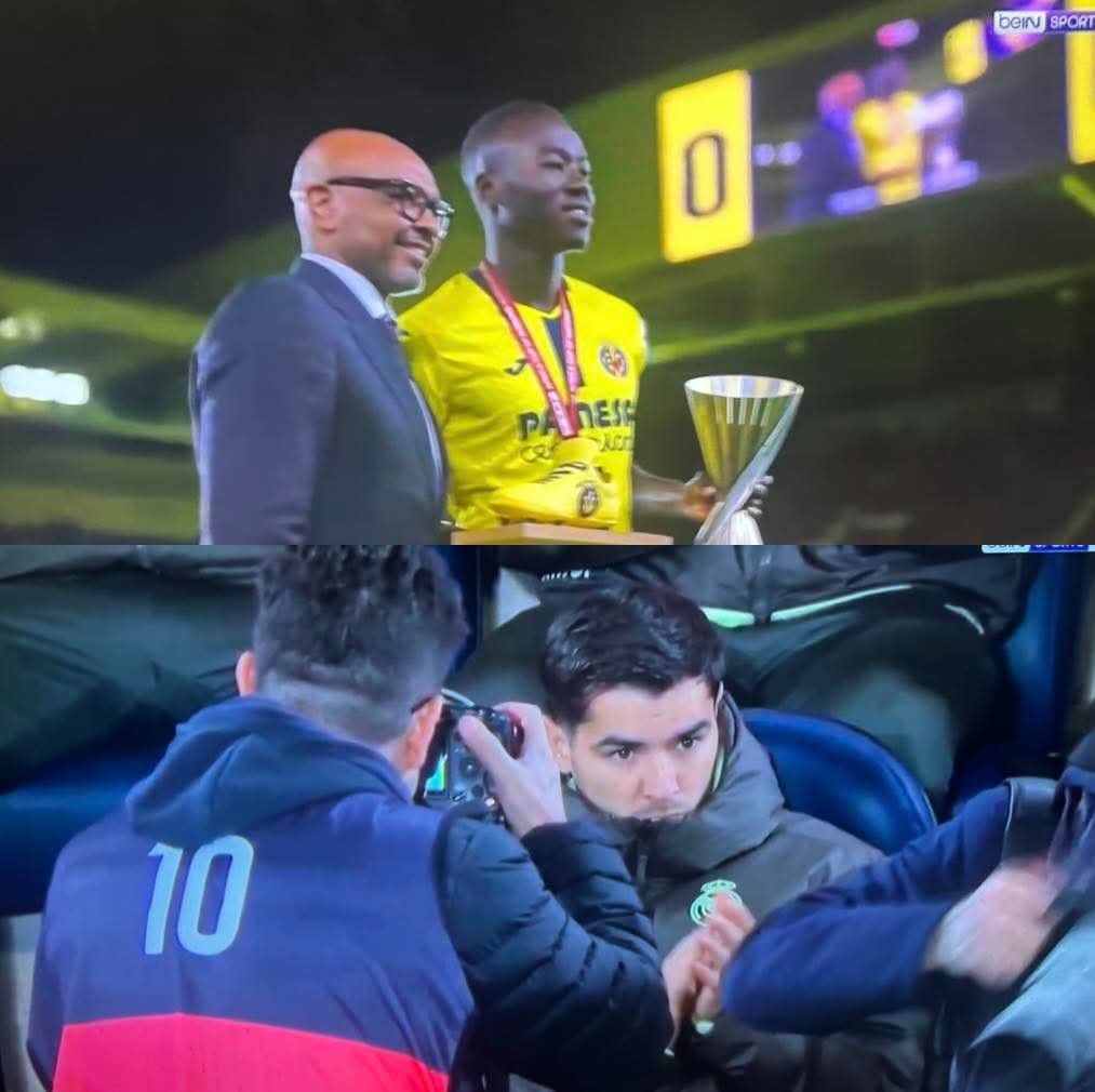 تحت أنظار إبراهيم دياز. فياريال يُكرم بابي جاي. صاحب هدف فوز السنغال على المغرب بعد تتويج منتخب بلاده بكأس الأمم الإفريقية 