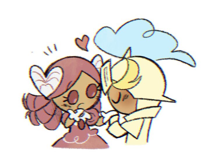 HeyHeyNiki's tweet image. Kisses 😚 

Some pairs that I like 💛🍪

#mintcocoa #seamoon #princessknight #espresseleine
