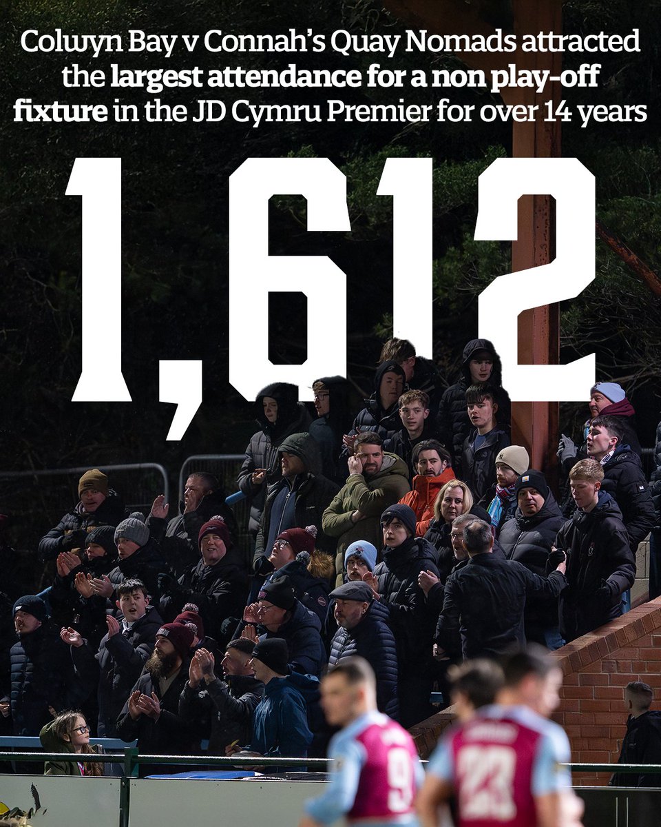 CymruLeagues's tweet photo. Another record-breaking crowd at @ColwynBayFC 👏 https://t.co/07ugkcUHAG