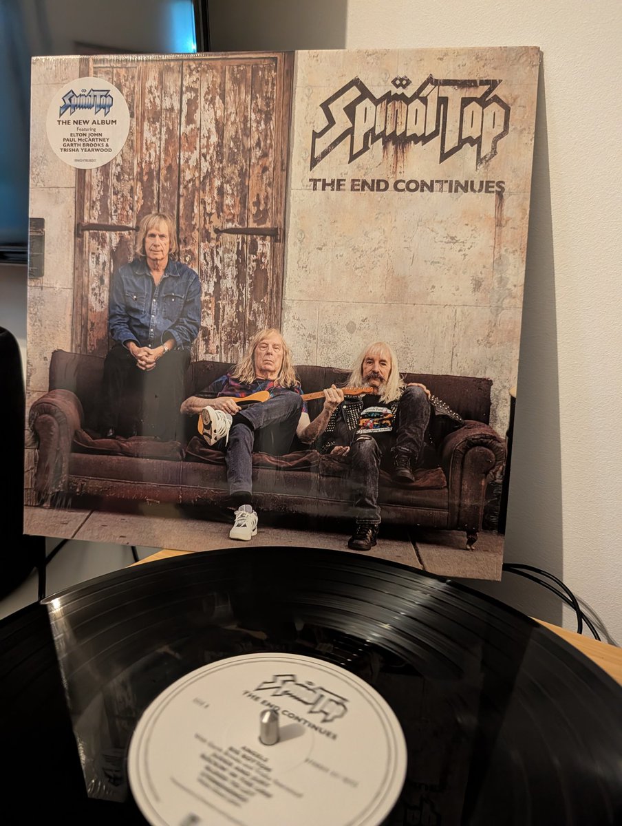 1000 album challenge 🎧

#657

The end continues by <a href="/SpinalTap/">Spinal Tap</a> 

Doesn't hit the highs of the original but what does? Fitting finale to the late great <a href="/Robreiner087/">Rob Reiner</a> 

Fav tracks: cups and cakes &amp; Stonehenge 

#1000albums
#vinylrecords 
#spinaltap