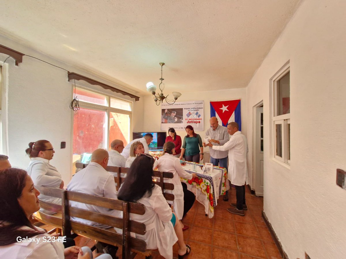Visita a la BMC Jutiapa. Una vez más unidos por una sola causa. Cuba solidaridad y amor a los pueblos.
