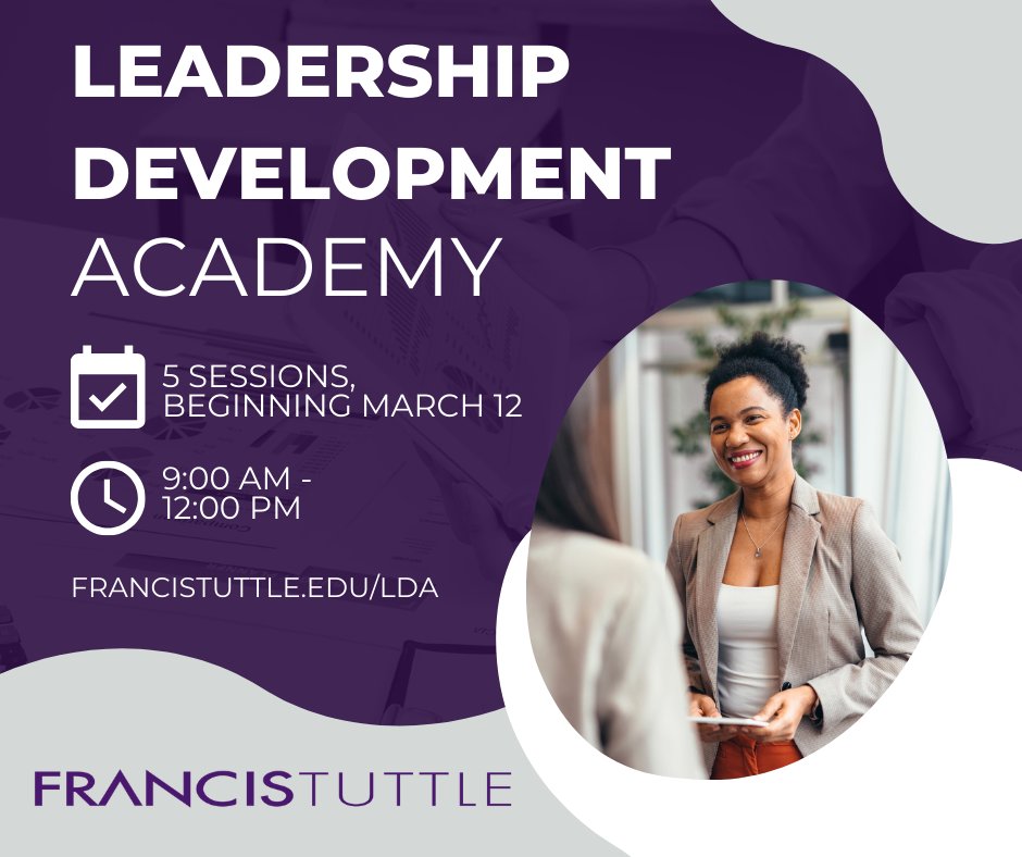 FrancisTuttle's tweet photo. Are you looking to refine your leadership skills? Our upcoming Leadership Development Academy is perfect for those seeking to grow in their career and elevate their team. Students will learn about workplace personality styles, communication skills, conflict resolution and more. 

Class starts in March - learn more and apply at https://t.co/cnChi8YNP7

#francistuttleokc #okcareertech #LeadershipAcademy
