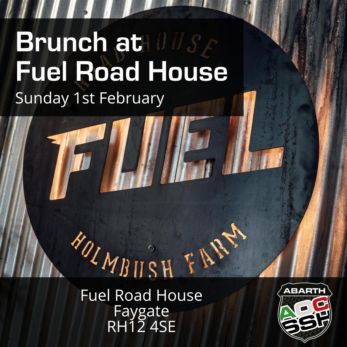 AOCSSH's tweet photo. Come and join AOC Sussex, Surrey &amp; Hampshire for breakfast at the brand new Fuel Road House near Crawley. Find out more: https://t.co/iXUci5PfF1 https://t.co/uFFHvVO9PI