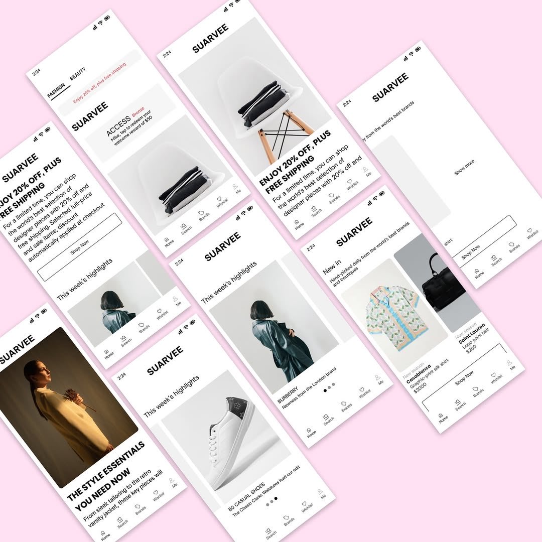 AlwellDaniel13's tweet photo. Meet SUAVEE, a seamless and modern e-commerce experience designed with both aesthetics and usability in mind.
As a Ul/UX designer, I focus on creating intuitive and visually appealing interfaces that enhance user experience. Need a designer?
Let's create something amazing togethe https://t.co/wXNW84IFGP