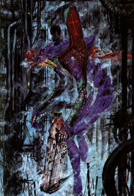 EvangelionShots's tweet image. Evangelion Artwork by Nihei Tsutomu (Blame!)