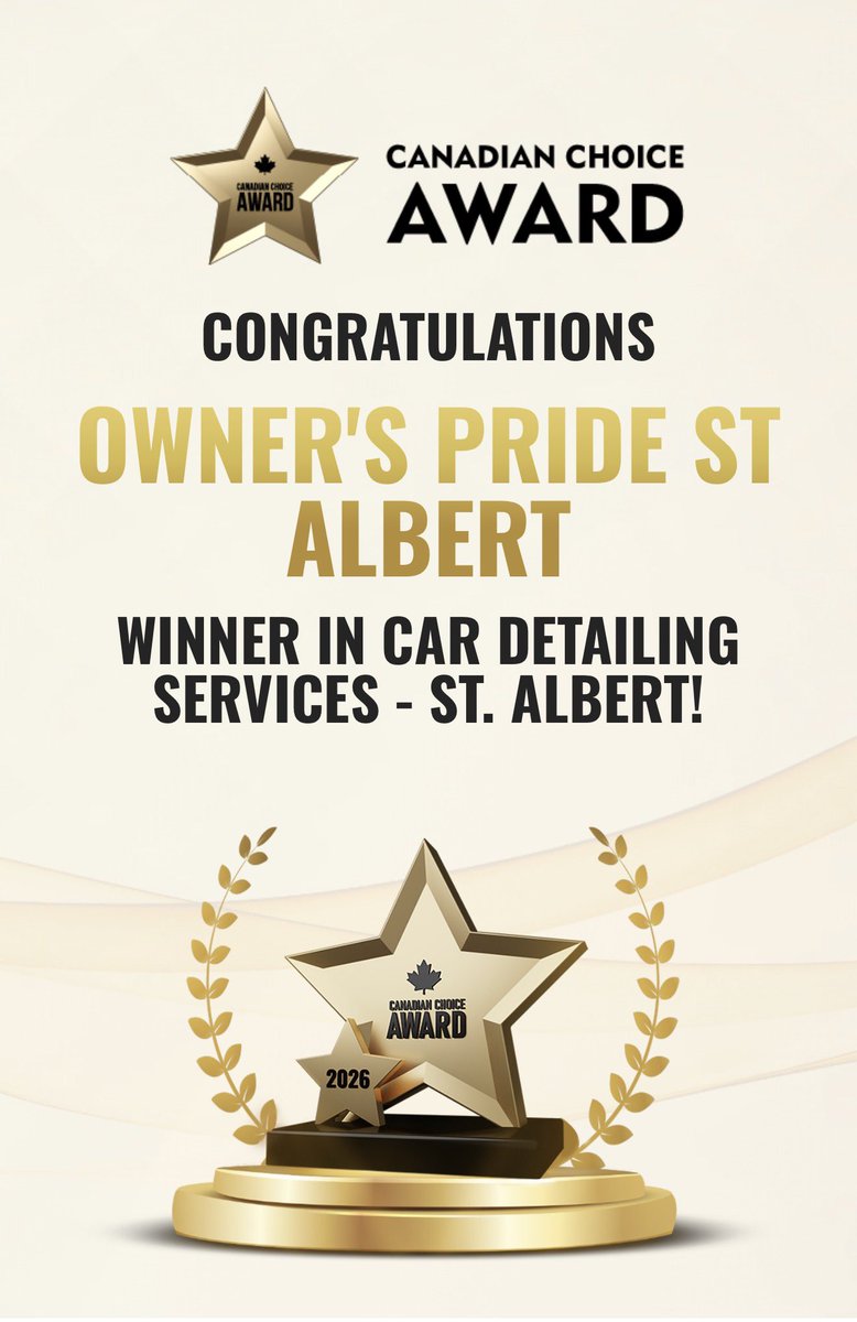 One more community award!! 
2025 was a year of growth and improvement to our shop with better systems efficiencies and partnerships. 
A huge thanks to our team, customers, family and friends for the continued support!!

#stalbert #ppf #tint #ceramic #detailing