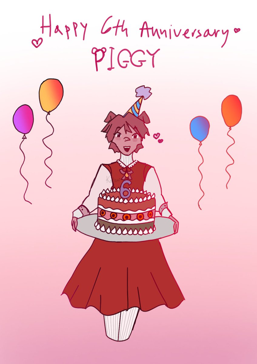 playerkatam1's tweet photo. 6 years ago Piggy was created...

Happy Birthday!! :DDDDDDD
(Im a bit late💔)

Also first time posting my art here

#robloxpiggy #pennypiggy https://t.co/61CjgCpzxg
