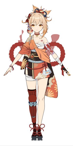 devilypop's tweet image. Sara, Sayu, Thoma, Yoimiya