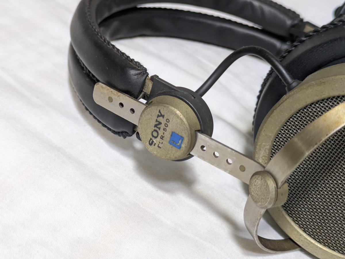 50年前のSONYヘッドホン(ECR-500)を入手。SONYが初めて自社開発した