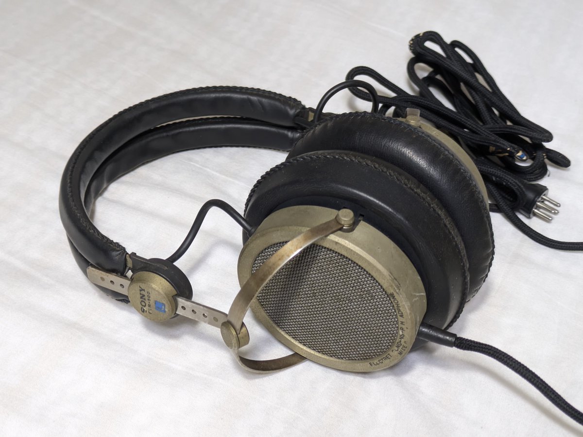 50年前のSONYヘッドホン(ECR-500)を入手。SONYが初めて自社開発した