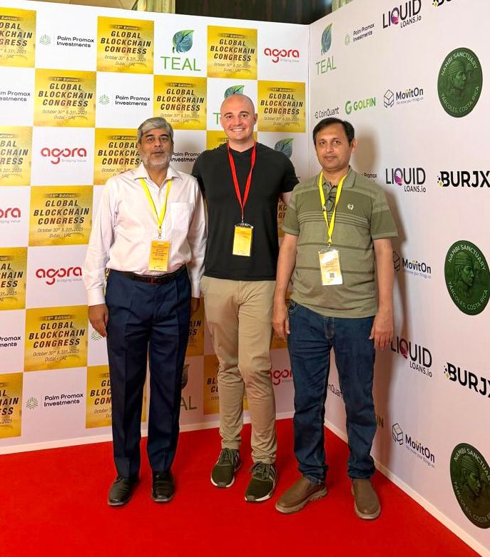 novacrest_io's tweet photo. Great experience at Blockchain Life Forum 🌍🚀

Our Director Muhammad Azeem Ur Rehman and Director (Operations) Ahmad Saeed Qadir represented our team at this global blockchain &amp; crypto event, connecting with innovators and industry leaders 🤝🔗✨ https://t.co/vk3LmTqA18