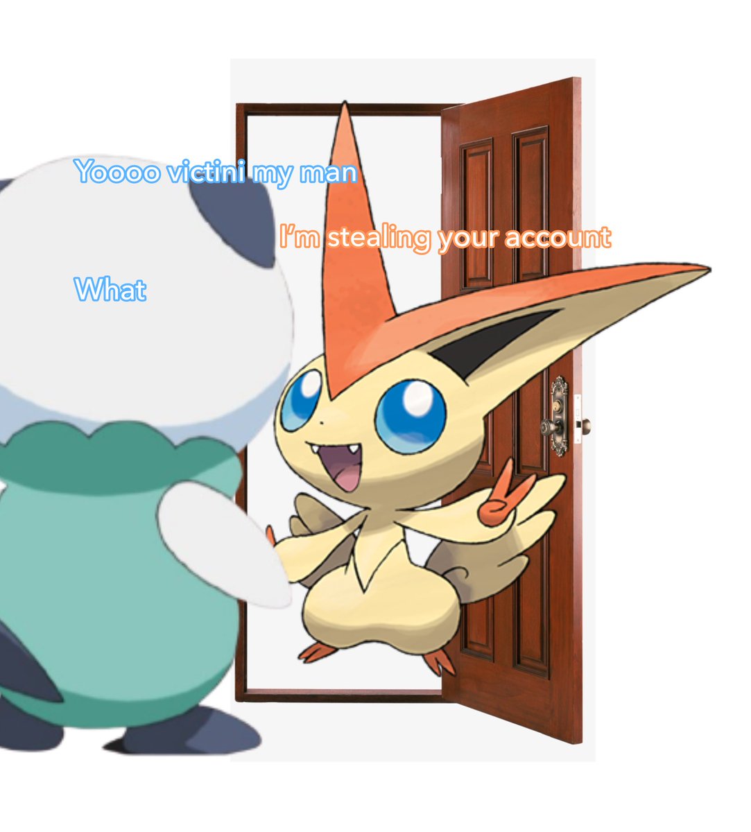 Oshawott and Victini tweet media