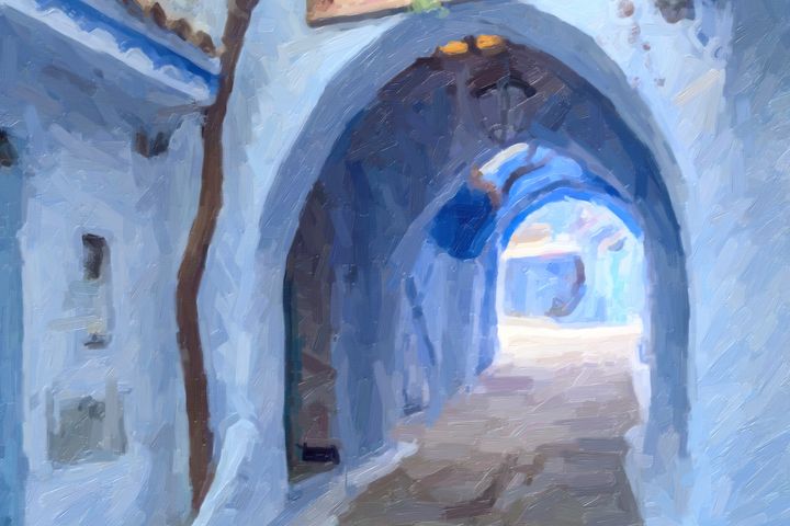 Art of the Day! "Chefchaouen". Buy at: ArtPal.com/pierivb?i=1082…