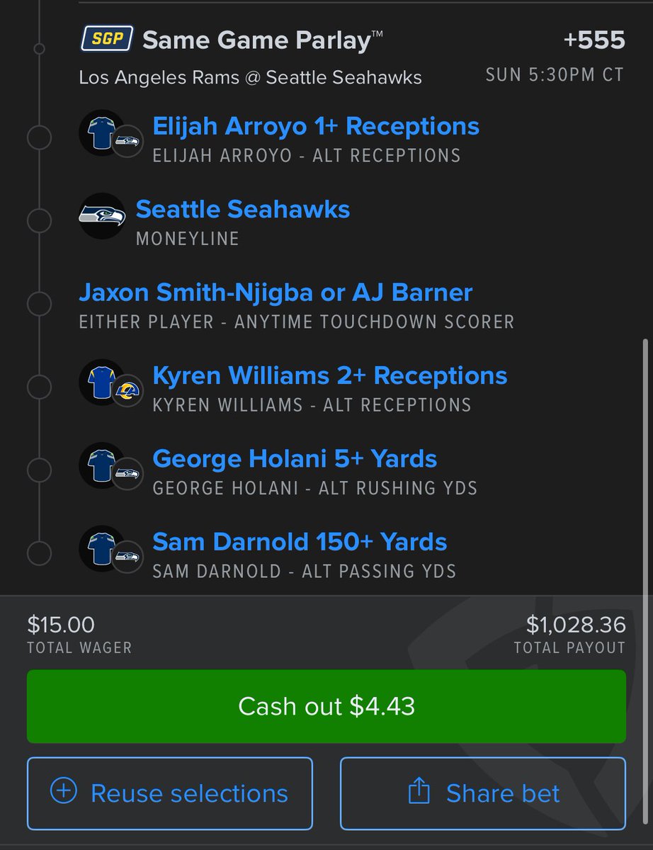 surfinthrubooks's tweet photo. you might wanna place this before sunday

nfl playoff parlay 🔥🔥 https://t.co/S9nhOMVafo