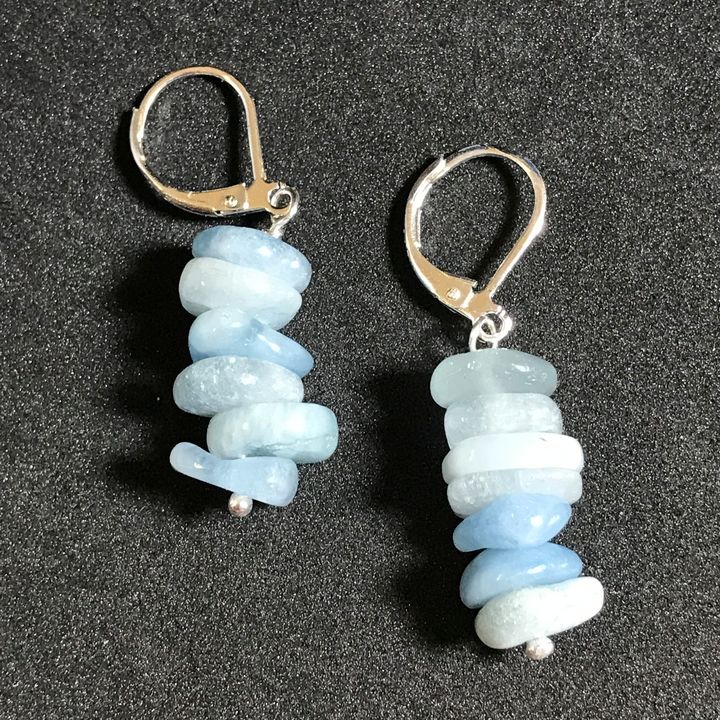 DebryndaJewelry's tweet photo. Art of the Day! "Heishi Blue Aquamarine Earrings". Buy at: https://t.co/VKME09uOUR https://t.co/3DUZ0XHt6y