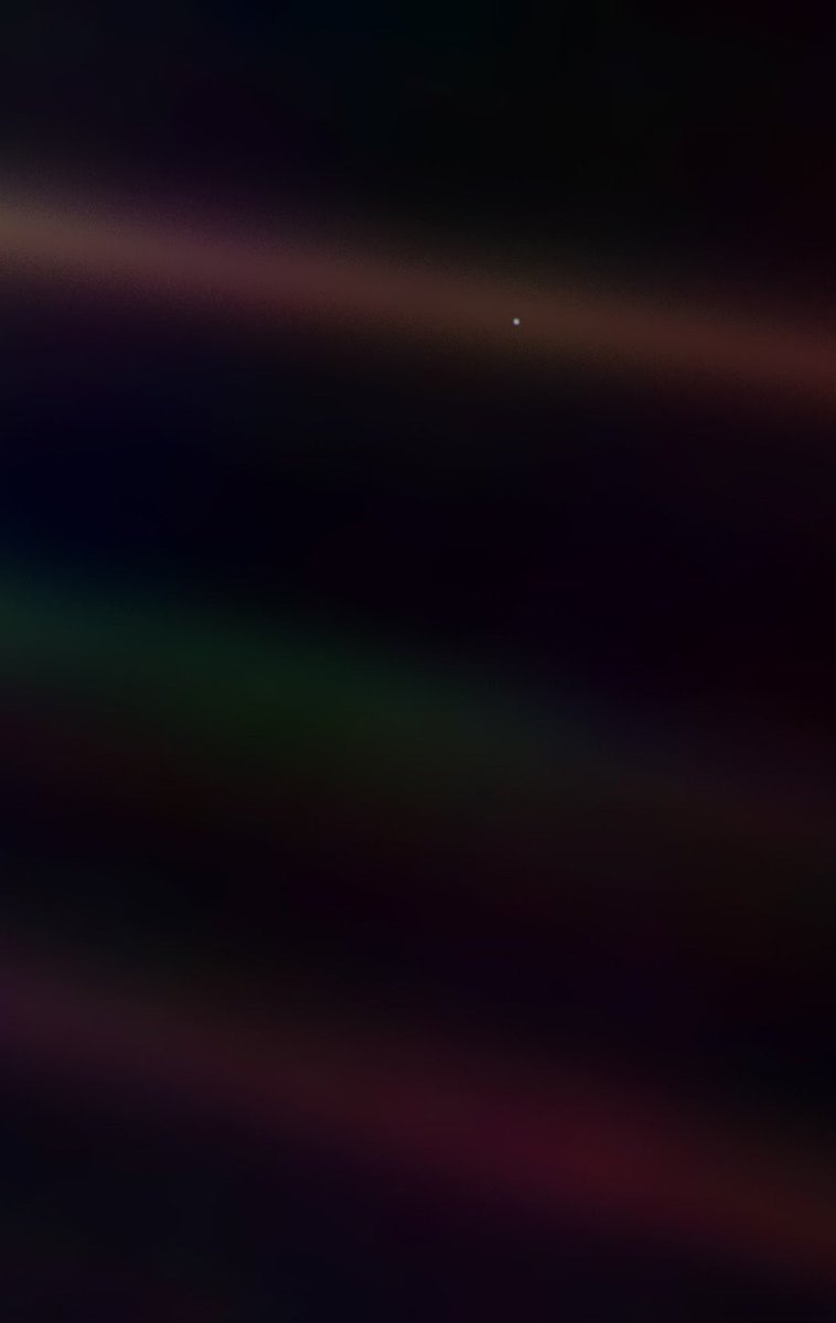 <a href="/MAstronomers/">Curiosity</a> This is the single greatest image of the earth ever taken.  On Valentine's day in 1990, Voyager 1 turned around to capture the earth one last time from 3.7 billion miles.