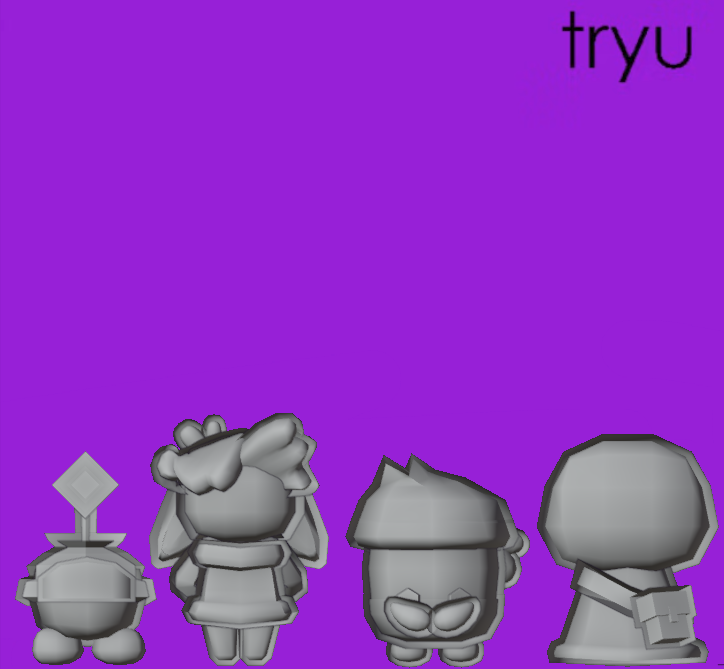 recreated the chaos end ost's cover but 3D

#towerheroes