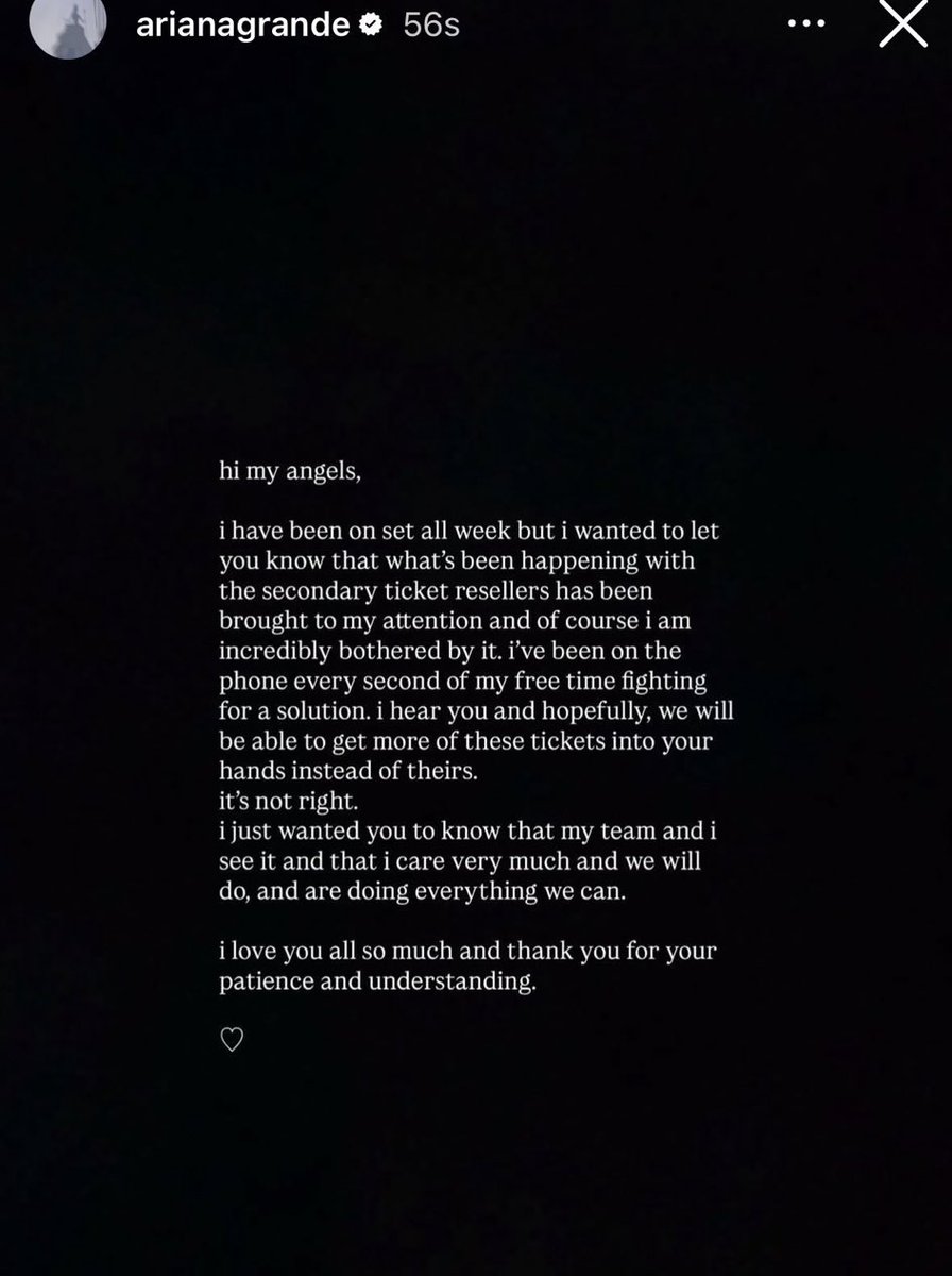 remsblush's tweet photo. this is NOT normal #RelistTheResale it’s been more than 4 months since ariana uploaded this ig story..now i wonder what happened to that. fix this mess of a situation, please i BEG, fans are counting on you @TicketmasterUK @AXS_UK @TeamAriana https://t.co/u2HmODwpjs