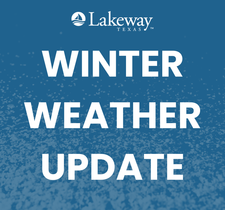SATURDAY, JAN. 24 (2:45PM) UPDATE

Temperatures are below freezing and as precipitation moves back in conditions are expected to worsen. PLAN TO AVOID DRIVING THRU TOMORROW as road conditions are expected to deteriorate.

Visit our Resource Page for more: lakeway-tx.gov/2052/Emergency…