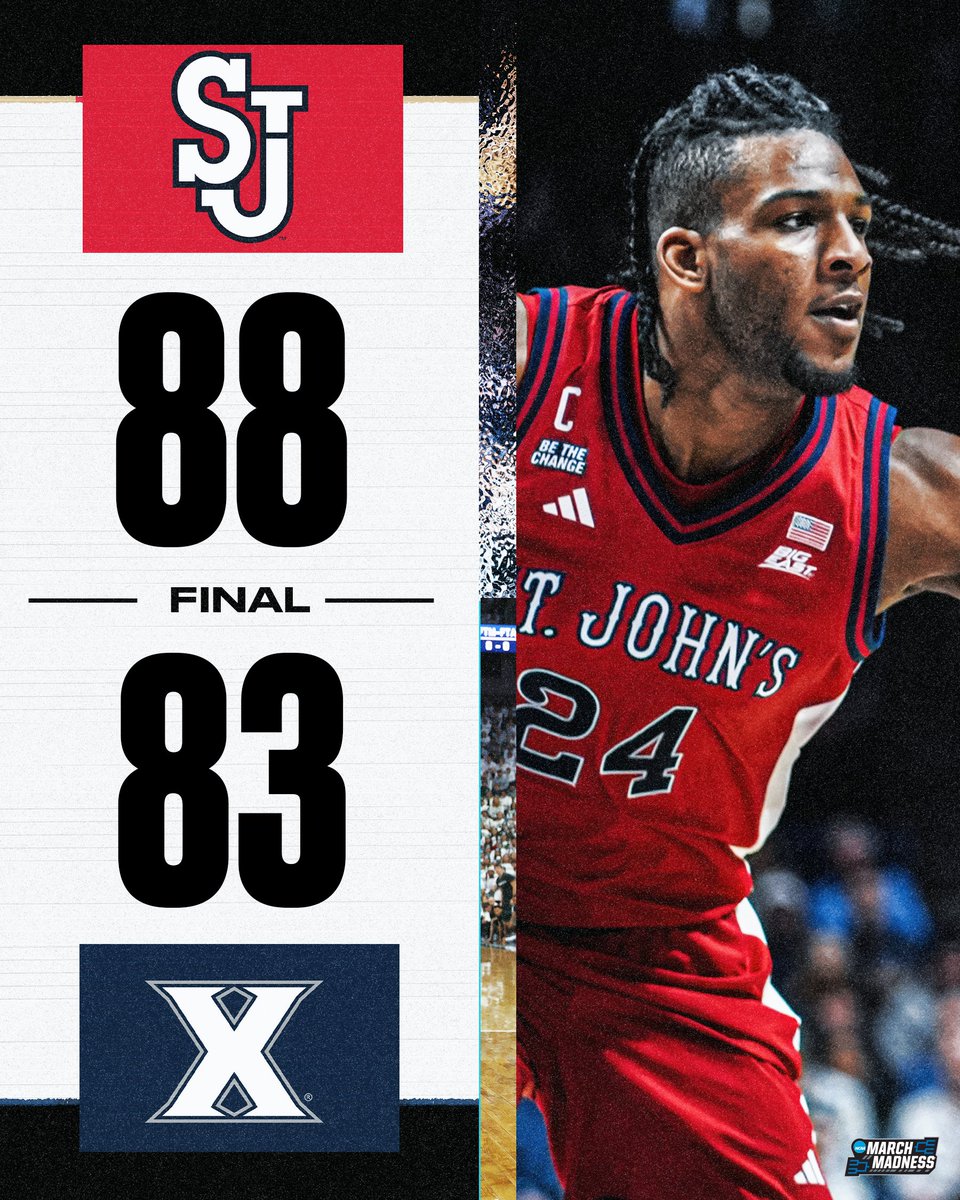 ST. JOHN'S COMPLETES THE COMEBACK 🔥

The Red Storm scrap back from down 16 to win their 6th straight 📈