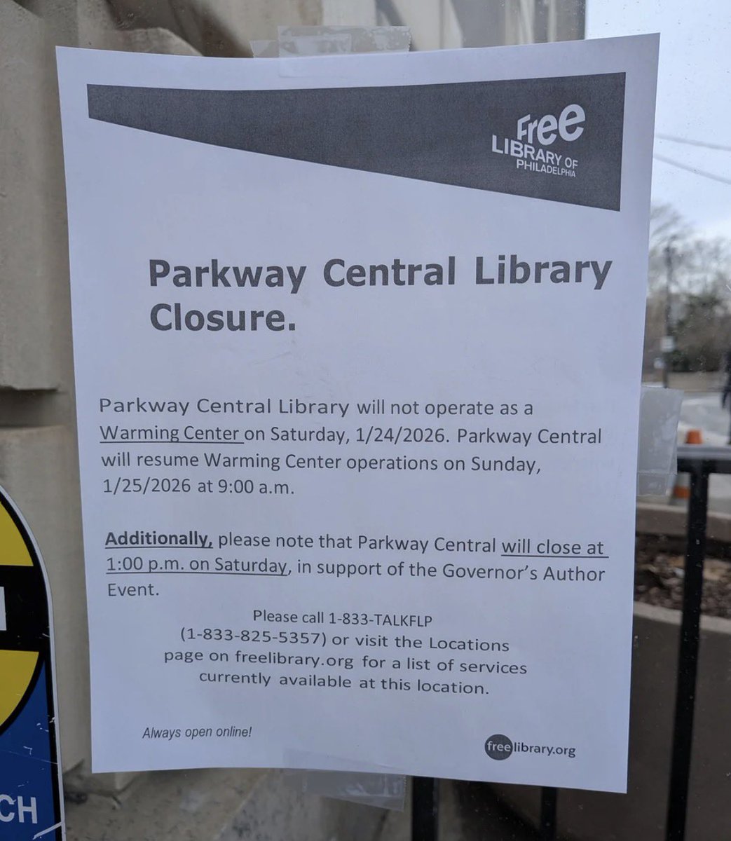 ICYMI: Josh Shapiro is closing a warming center in Philadelphia — on one of the coldest weekends of the year — for his book tour.

#JoshShapiro #GarrityforGovernor